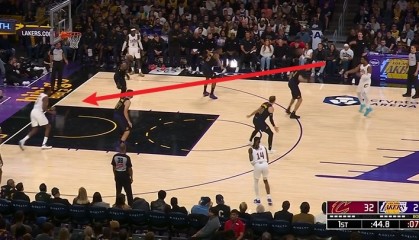 英超手机观看-仙人指路！米切尔炮弹直传撕开防线 托布篮下接球勾手命中